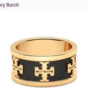 Tory Burch Gold and Black Ring